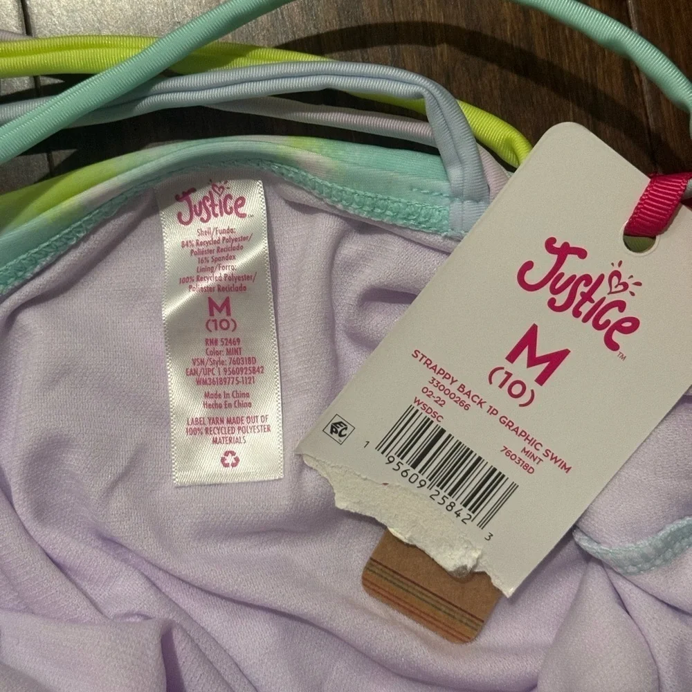 ✨NWT✨ Tie-Dye Girls Justice Baiting Suit